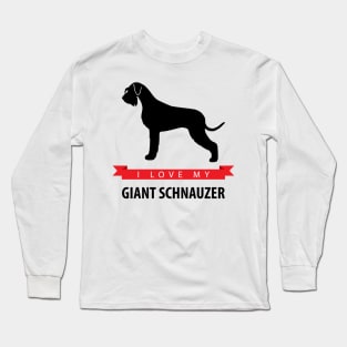 I Love My Giant Schnauzer Long Sleeve T-Shirt